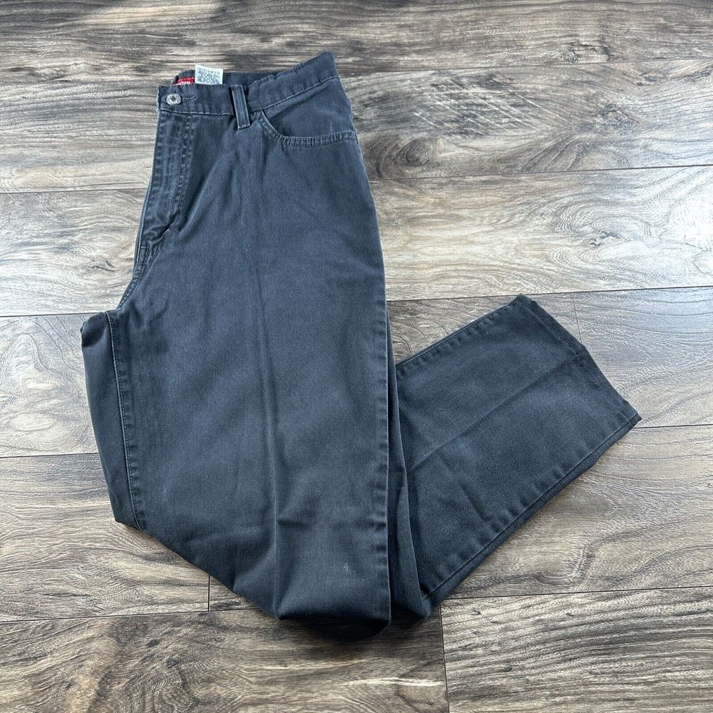 Levis 512 Jeans Womens 14‎ Black Denim Classic Slim Stretch Taper Capri Crop Hem